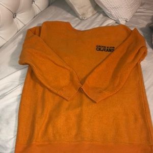Calvin Klein orange sweatshirt